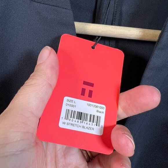 Tommy John Go Anywhere Tech Stretch Blazer Jacket Womens Size Large Black Work - Picture 4 of 11